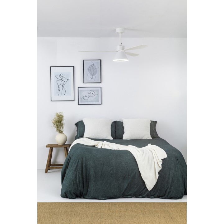 Faro AMELIA L Ventilador de techo blanco/blancas Wall Control CCT - Faro 337601T