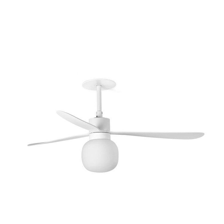 Faro AMELIA BALL L RECESSED Ventilador de techo blanco/blancas Wall Control 2700K - Faro 33760R2W