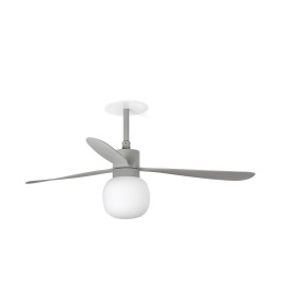 Faro AMELIA BALL RECESSED Ventilador de techo gris Wall Control 2700K - Faro 33762R2W