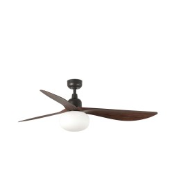 Faro OUTWOOD L Ventilador de techo de techo marrón/nogal E27 TUYA - Faro 34362WT1B