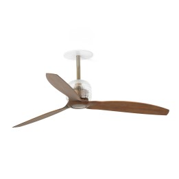 Faro DECO FAN RECESSED M Ventilador de techo oro viejo/nogal - Faro 33398DR