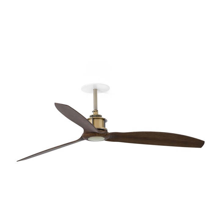 Faro JUST FAN RECESSED M Ventilador de techo oro viejo/nogal - Faro 33398R