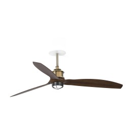 Faro JUST FAN RECESSED M Ventilador de techo oro viejo/nogal 3000K - Faro 33398R1N
