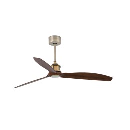 Faro JUST FAN M Ventilador de techo oro viejo/nogal TUYA - Faro 33398WT