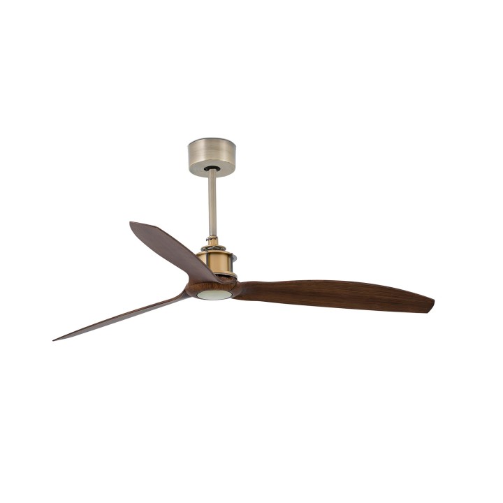 Faro JUST FAN M Ventilador de techo oro viejo/nogal TUYA - Faro 33398WT