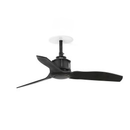 Faro JUST FAN S RECESSED Ventilador de techo negro/nogal - Faro 33424R
