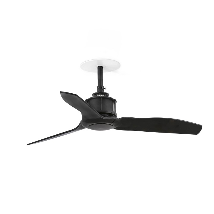 Faro JUST FAN S RECESSED Ventilador de techo negro/nogal - Faro 33424R