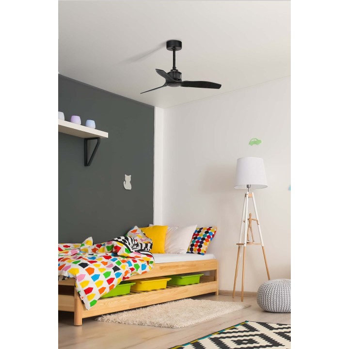 Faro JUST FAN S Ventilador de techo negro/nogal TUYA - Faro 33424WT