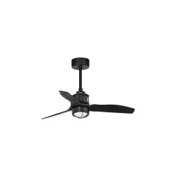 Faro JUST FAN S Ventilador de techo negro/nogal 3000K TUYA - Faro 33424WT1N