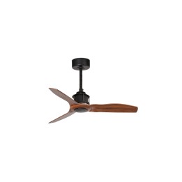 Faro JUST FAN S Ventilador de techo negro/nogal TUYA - Faro 33425WT