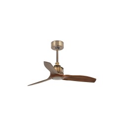 Faro JUST FAN S Ventilador de techo oro viejo/nogal TUYA - Faro 33428WT