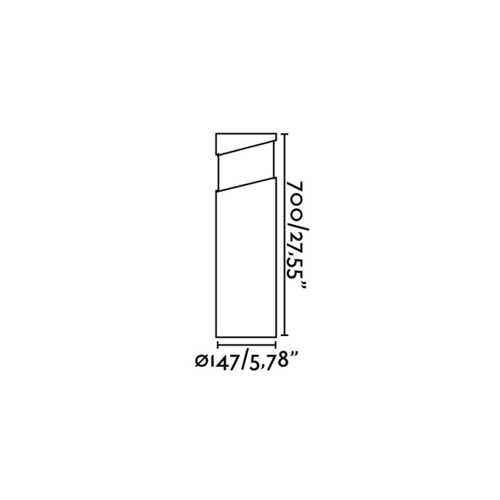 Faro BLOCK Baliza marrón arena para Exterior - Faro 74146
