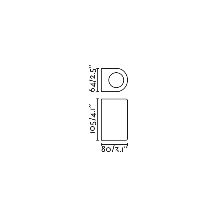 Faro ESTELA Aplique blanco 1xGU10 para Exterior - Faro 70323