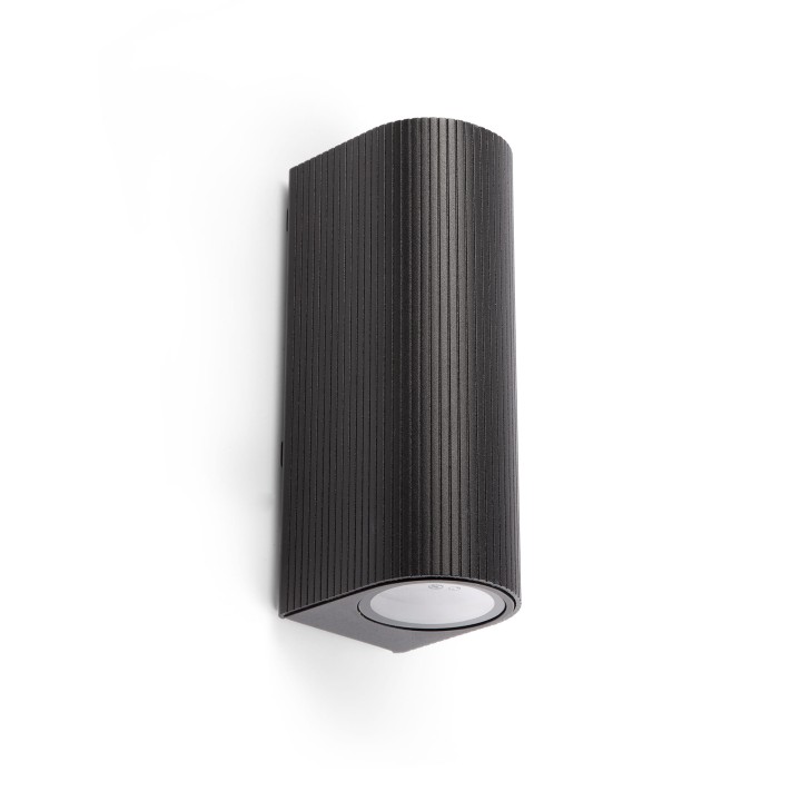 Faro ESTELA Aplique negro 2xGU10 para Exterior - Faro 70327