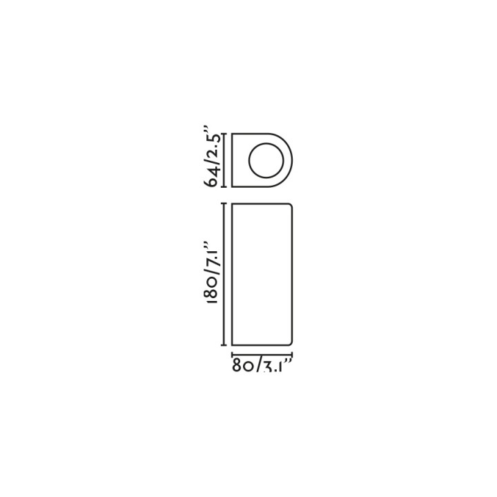 Faro ESTELA Aplique blanco 2xGU10 para Exterior - Faro 70328