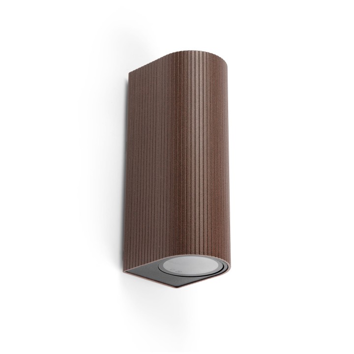 Faro ESTELA Aplique marrón óxido 2xGU10 para Exterior - Faro 70329