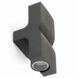 Aplique 2L de aluminio Iny. KLAMP Exterior Gris Oscuro