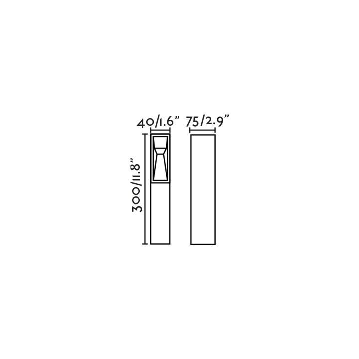 Faro TIL Baliza marrón óxido 3W 2700K 24V para Exterior - Faro 70939