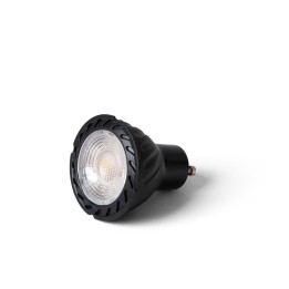 Faro Bombilla GU10 LED 5W 2700K 38° negra - Faro 17335
