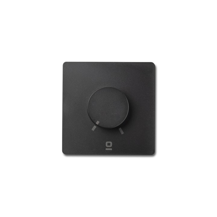 Faro Controlador pared rotativo negro aplique RF 6 velocidades - Faro 34307