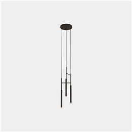 Lámpara Colgante Candle Triplex LED 9.4W 506lm 2700K Negro Leds C4 00-6021-60-60