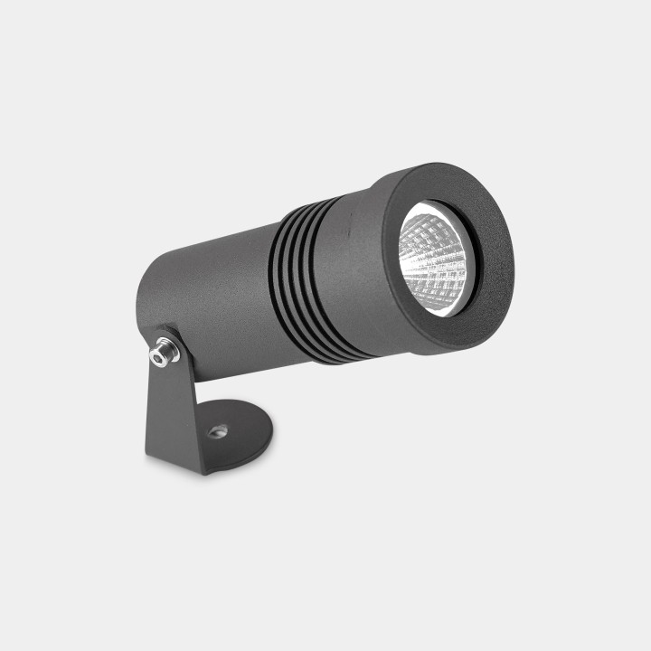 Proyector IP65 Micro ø57mm LED 3W 3000K Gris urbano 343lm Leds C4 05-9881-Z5-CL