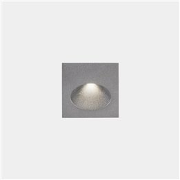 Lámpara Empotrable de pared IP66 Bat Square Oval LED 2.2 Blanco cálido - 3000K Gris 77lm Leds C4 05-E016-34-CL