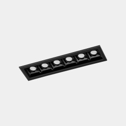 Downlight Bento Standard 6 LEDS Trim 12.2W Blanco cálido - 3000K CRI 90 34.3º Negro IP23 927lm Leds C4 90-6373-60-60