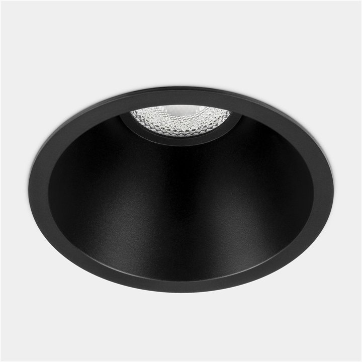 Downlight Lite Deep Fix Ø105mm 8.5 Blanco cálido - 3000K CRI 90 34º DALI-2/PUSH Negro IP54 592lm Leds C4 90-A030-60-DS