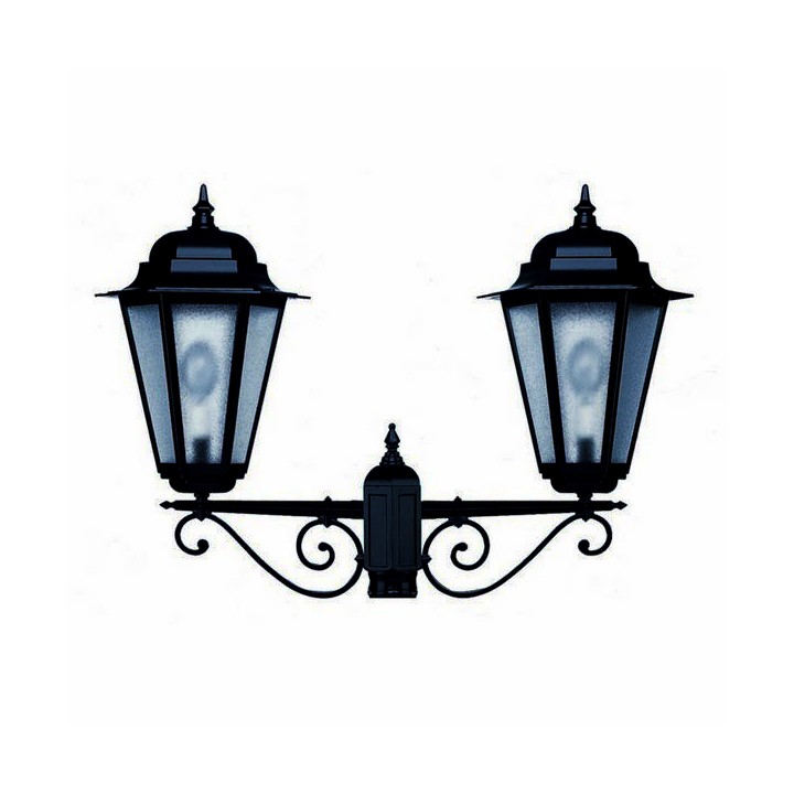 Cabezal para Farolas 2L. VILLA BIG IP43 E27 Negro