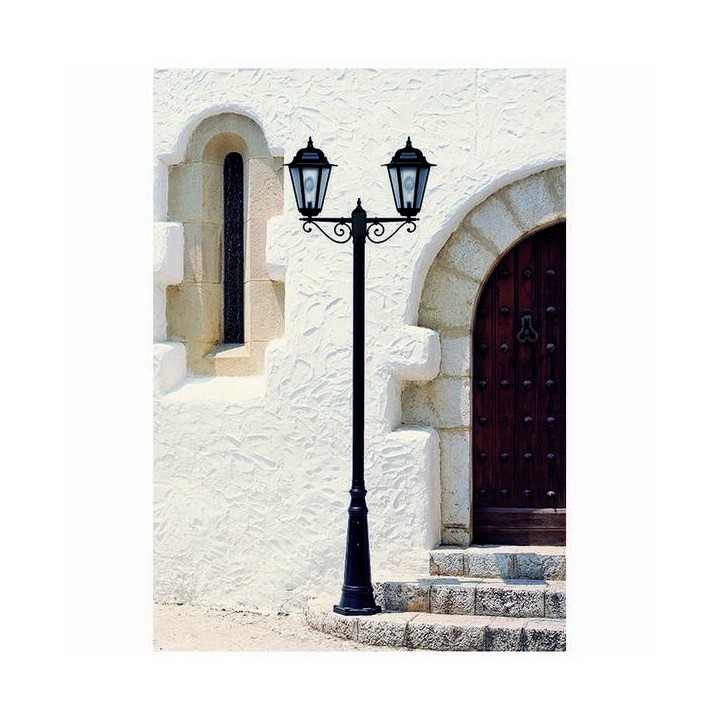 Cabezal para Farolas 2L. VILLA BIG IP43 E27 Negro