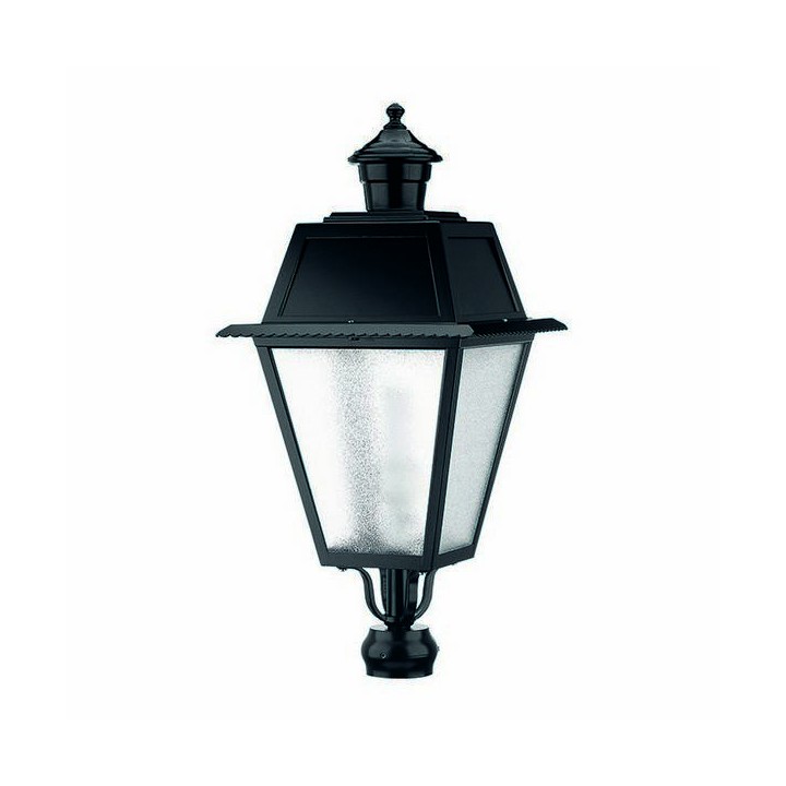 Cabezal para Farolas 1L. VILLA CHAP IP43 E27 Negro