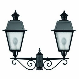 Cabezal para Farolas 2L. VILLA CHAP IP43 E27 Negro