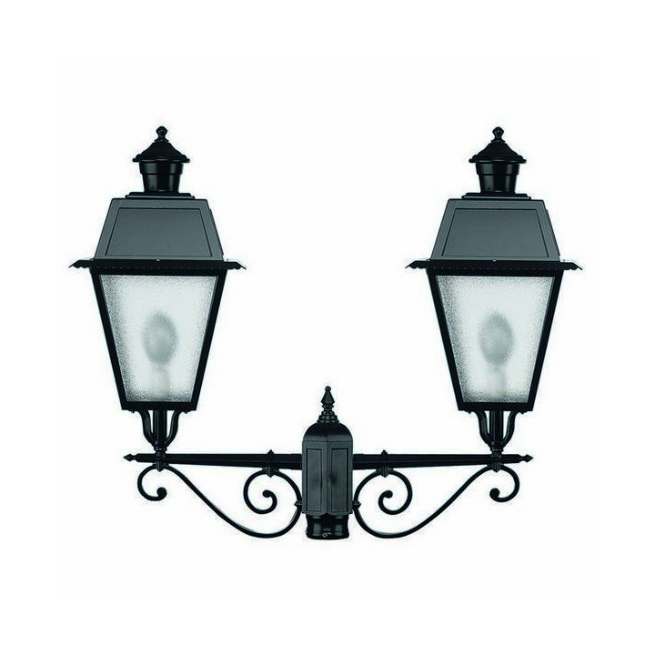Cabezal para Farolas 2L. VILLA CHAP IP43 E27 Negro
