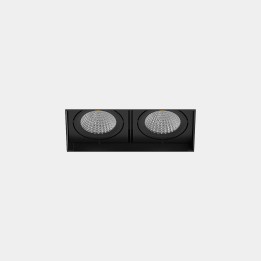 Downlight Multidir Evo Small Double Recessed Trimless 38.8 Blanco cálido - 2700K CRI 90 35.3º ON-OFF Negro IP54 3588lm Leds C4 A