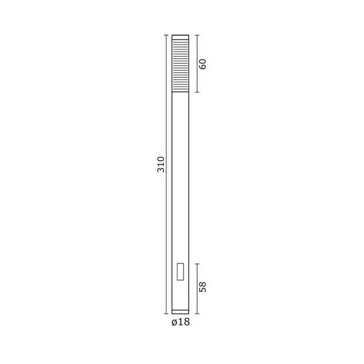 Columna para Farolas YAIZA IP65 2G11 2x55W 310cm Antracita