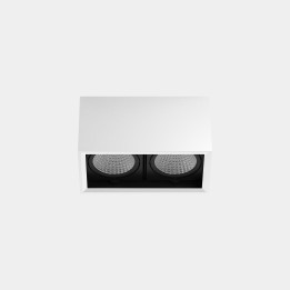 Plafón Multidir Evo Small Double Surface 28.5 Blanco cálido - 2700K CRI 90 ON-OFF Blanco IP20 2616lm Leds C4 AU16-11V9F1OS14