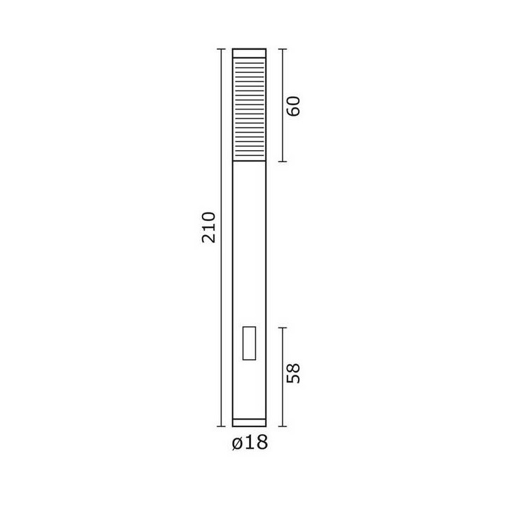 Columna para Farolas YAIZA IP65 G5 2x24W 210cm Antracita