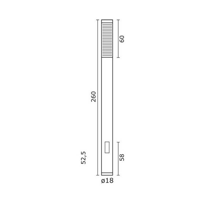 Columna para Farolas YAIZA IP65 E27 2x70W 260cm Antracita