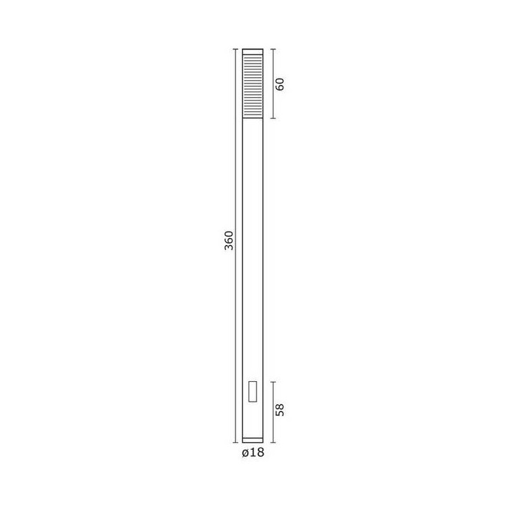 Columna para Farolas YAIZA IP65 E27 2x70W 360cm Antracita