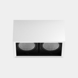 Plafón Multidir Evo Big Double Surface 39.7 Blanco cálido - 3000K CRI 90 ON-OFF Blanco IP20 4084lm Leds C4 AU23-18W9F1OS14