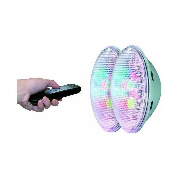 Kit 2 lámpara PAR56 RGB 27W Wireless + Mando
