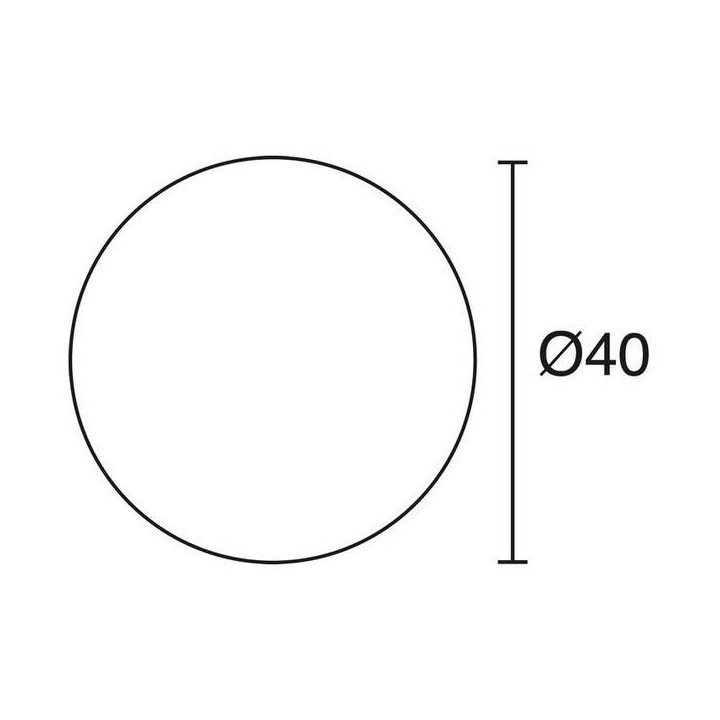 Luminaria de Exterior Christer BALLOON IP55 E27 33W Ø40cm Blanco
