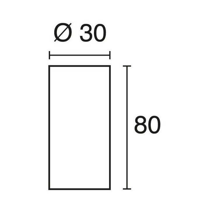 Luminaria de Exterior Christer CYLINDER IP55 E27 33W 80cm Blanco