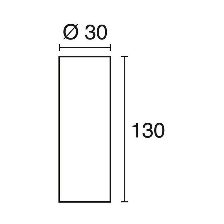Luminaria de Exterior Christer CYLINDER IP55 E27 33W 130cm Blanco
