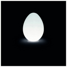 Luminaria de Exterior Christer EGG IP55 E27 65W 120cm Blanco
