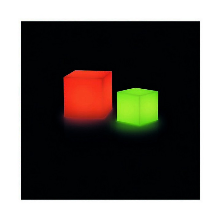 Luminaria de Exterior Christer BLOCK IP55 LED 3W RGB 30x30cm Blanco