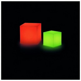 Luminaria de Exterior Christer BLOCK IP55 LED 3W RGB 43x43cm Blanco