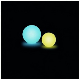 Luminaria de Exterior Christer BALLOON-RGB IP55 LED 3W Ø40cm Blanco