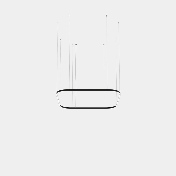 Lámpara Colgante Geometric Square Mini 1600x1600mm LED 125 Blanco cálido - 3000K ON-OFF Blanco 7777lm Leds C4 QS6X-00W9AZOS14